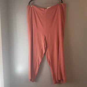 Jules and Leopold Pull On Wide Leg Crop Pants Linen Blend | New! Size 3X